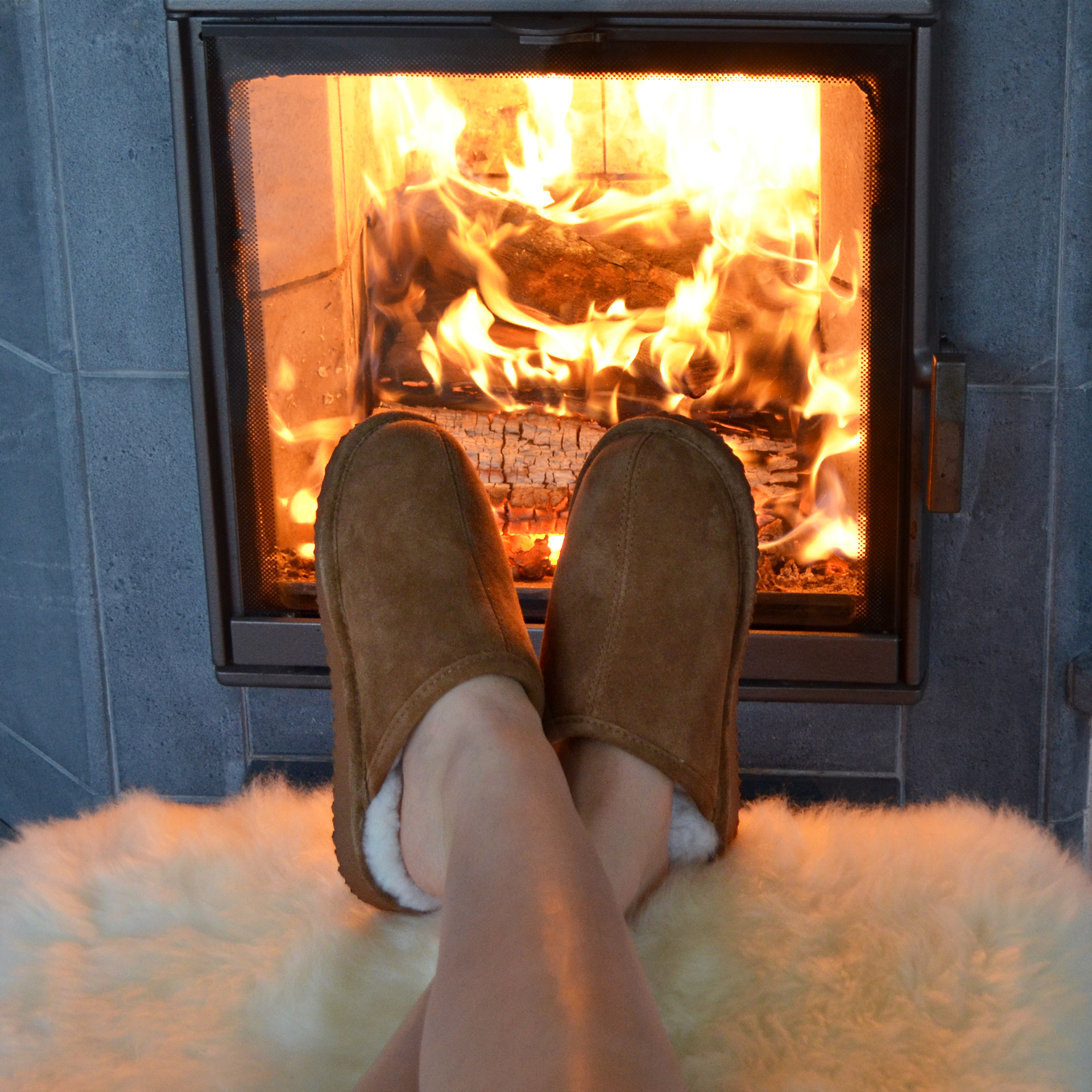 Luxus-Sclappe-Gummisohle-braun