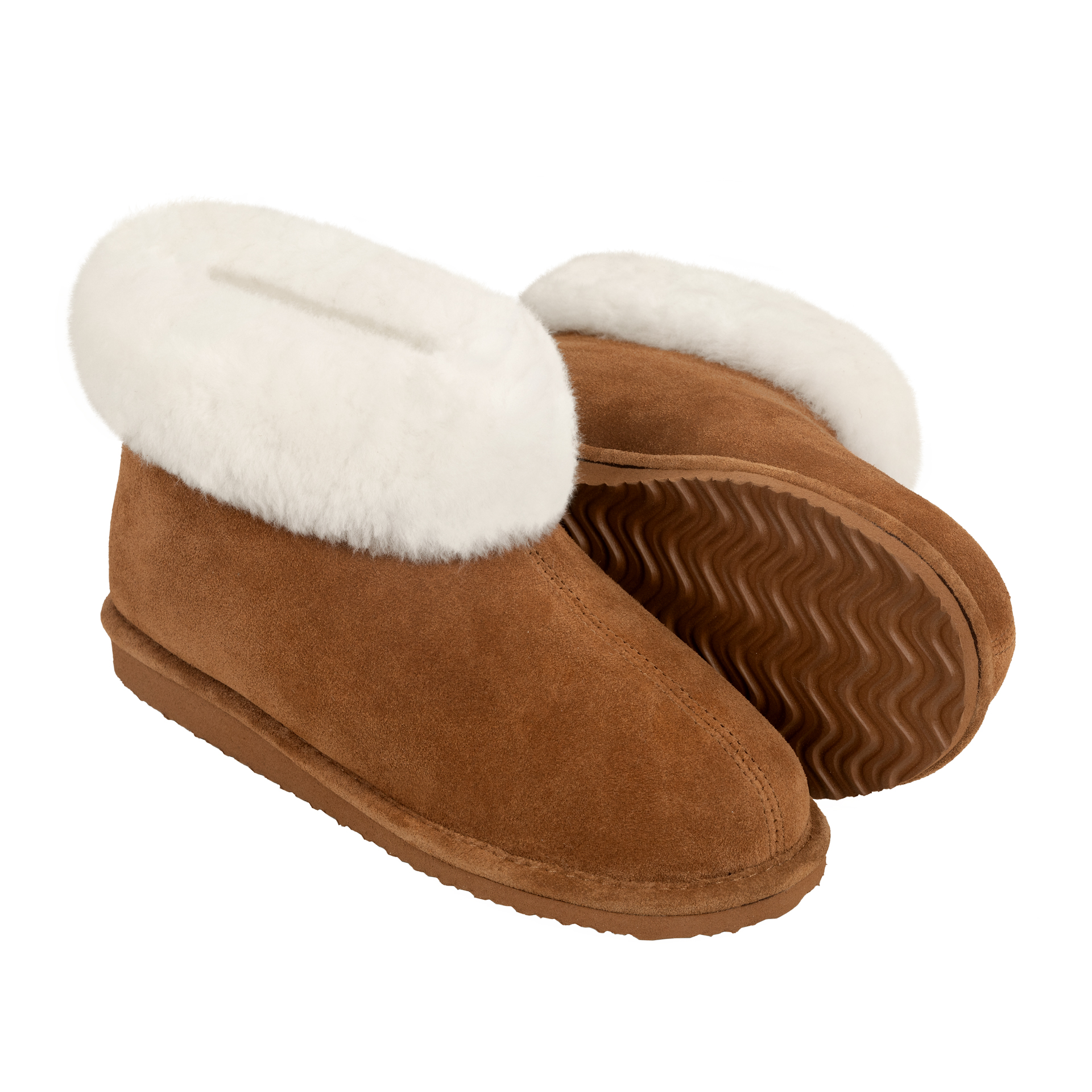 Luxus-Hausschuhe-braun-Gummisohle-2