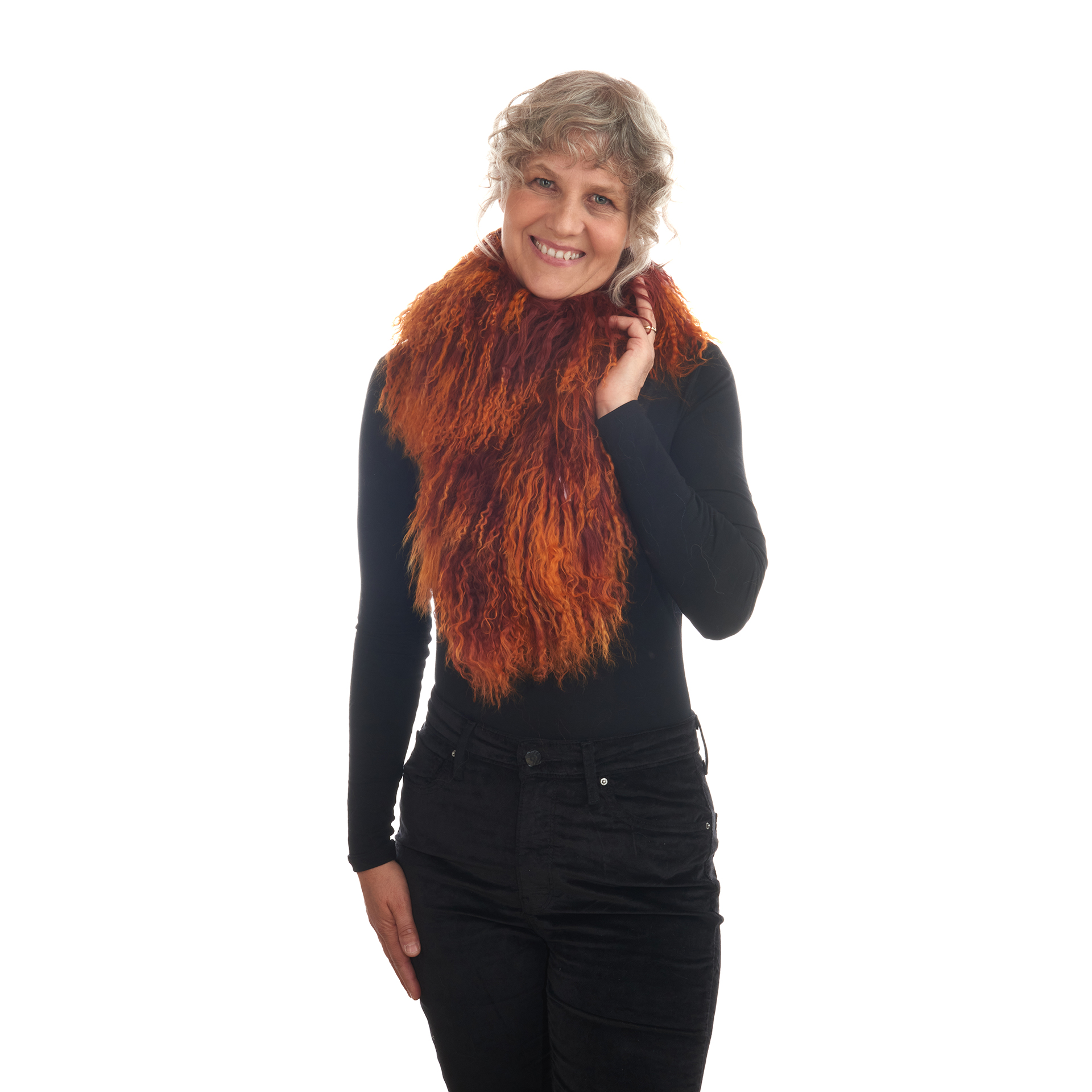 Tibetlammschal-rot-orange-anja-umschlungen-1oQ9fgH2whxg3j Tibetlamm Schal in rot-orange 140 cm