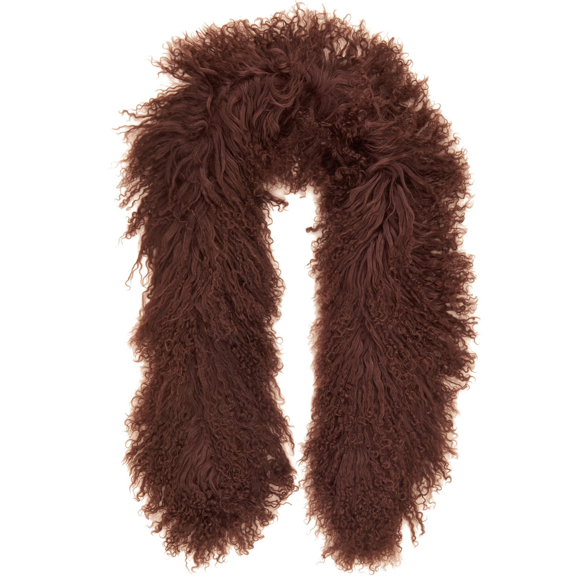 Tibetlamm Schal braun 140 cm